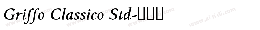 Griffo Classico Std字体转换